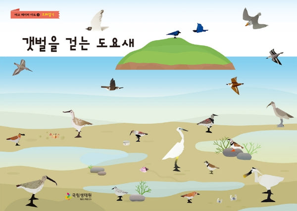 갯벌을 걷는 도요새(에코 페이퍼 아트 4)