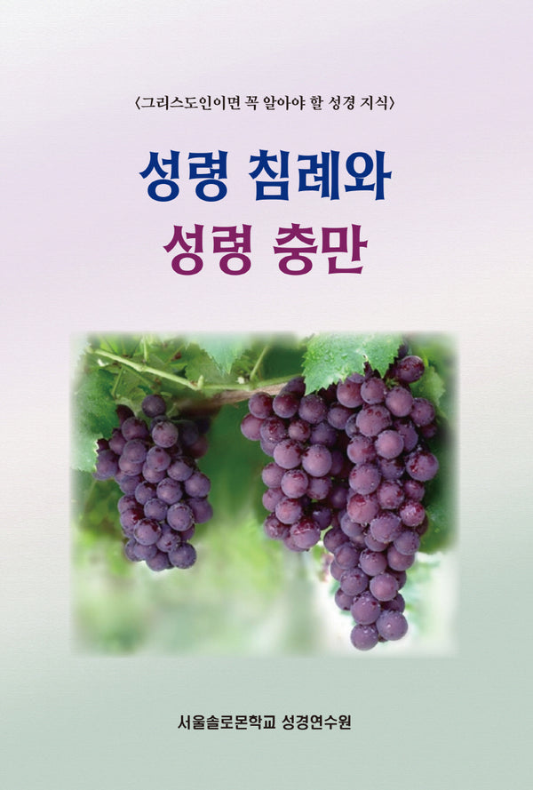 성령 침례와 성령 충만(그리스도인이면 꼭 알아야 할 성경 지식)