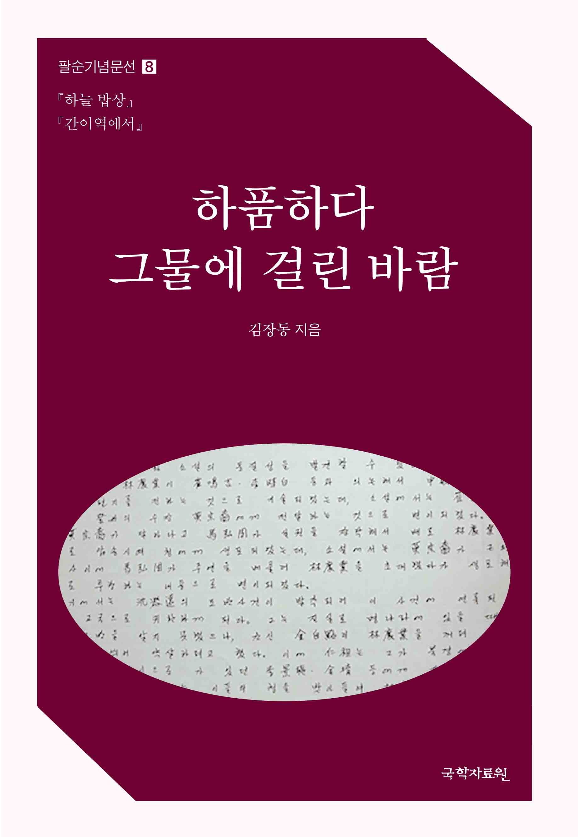 하품하다 그물에 걸린 바람(팔순기념문선 8)