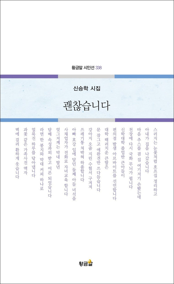 괜찮습니다(황금알 시인선 338)