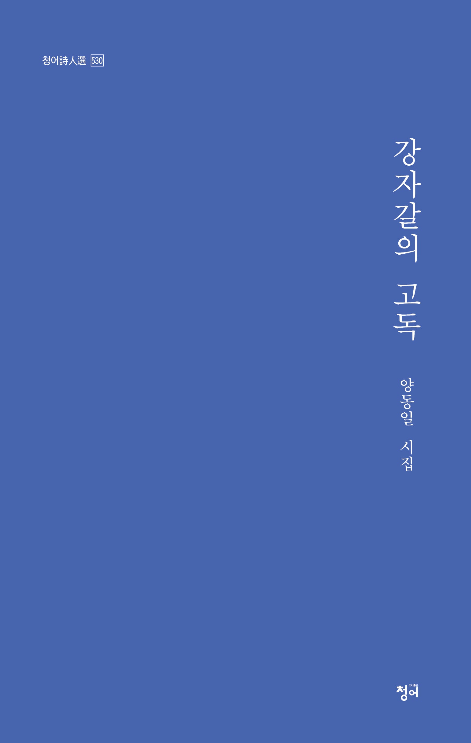 강자갈의 고독(청어시인선 530)