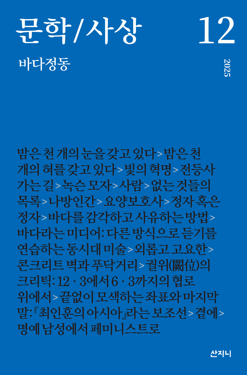 문학/사상: 바다정동(2025년 12호)