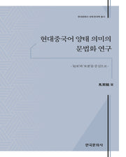 현대중국어 양태 의미의 문법화 연구(한국문화사 국제 한국학 총서)