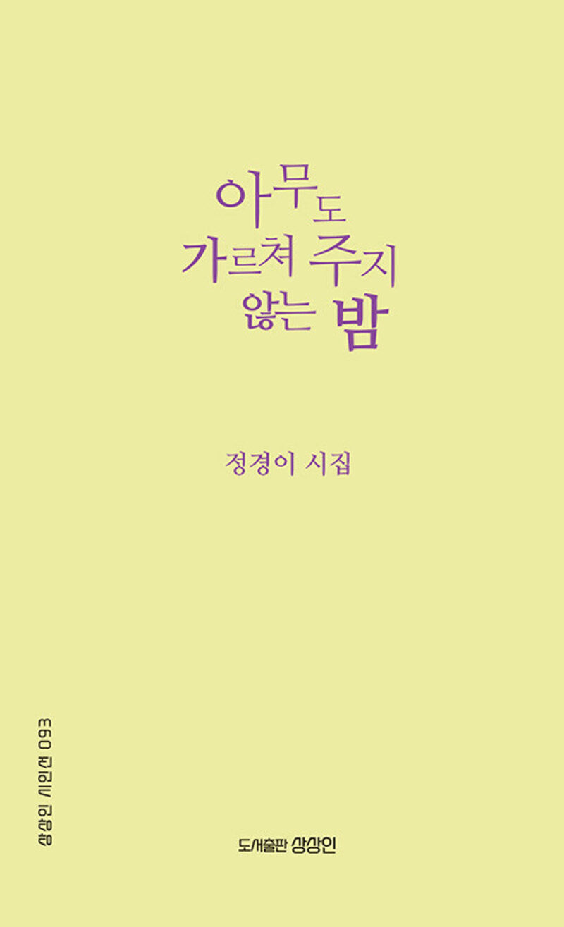 아무도 가르쳐 주지 않는 밤(상상인 시인선 93)