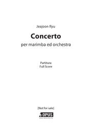 Concerto: per marimba ed orchestra
