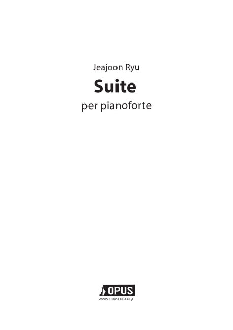Suite: per pianoforte