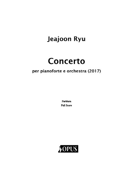 Concerto per Pianoforte e Orchestra(2017)