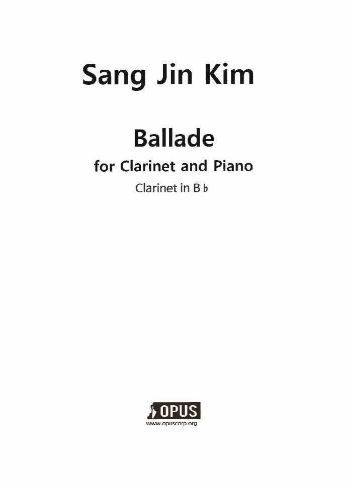 Ballad for Clarinet and Piano