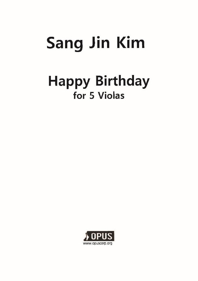 Happy Birthday for 5 Violas