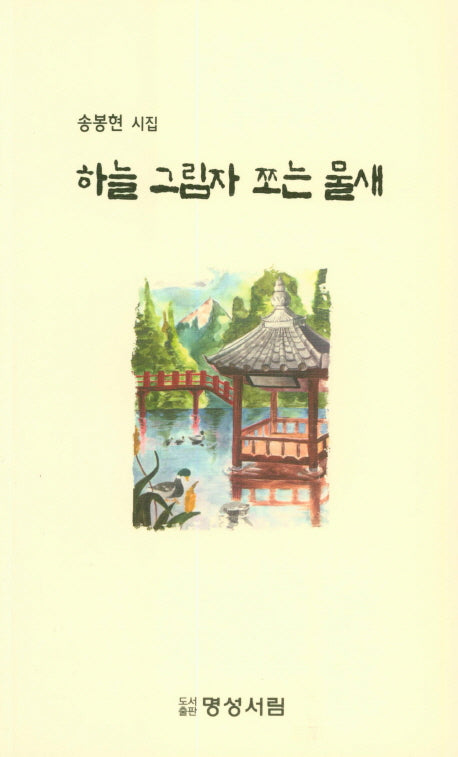 하늘 그림자 쪼는 물새