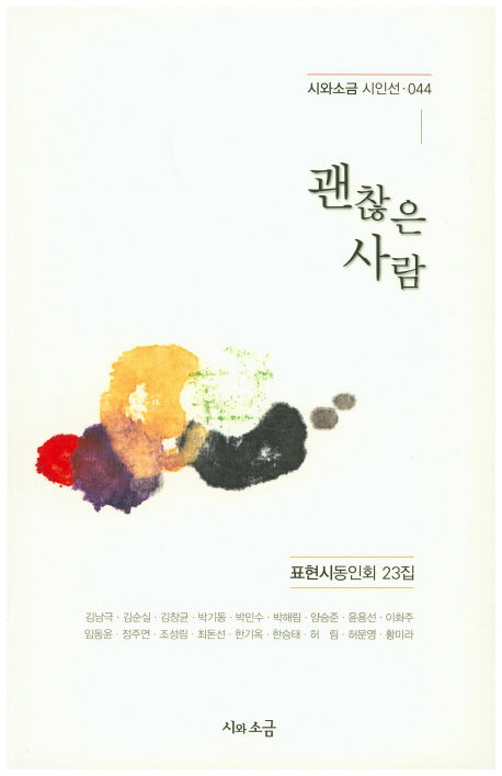괜찮은 사람(시와소금 시인선 44)