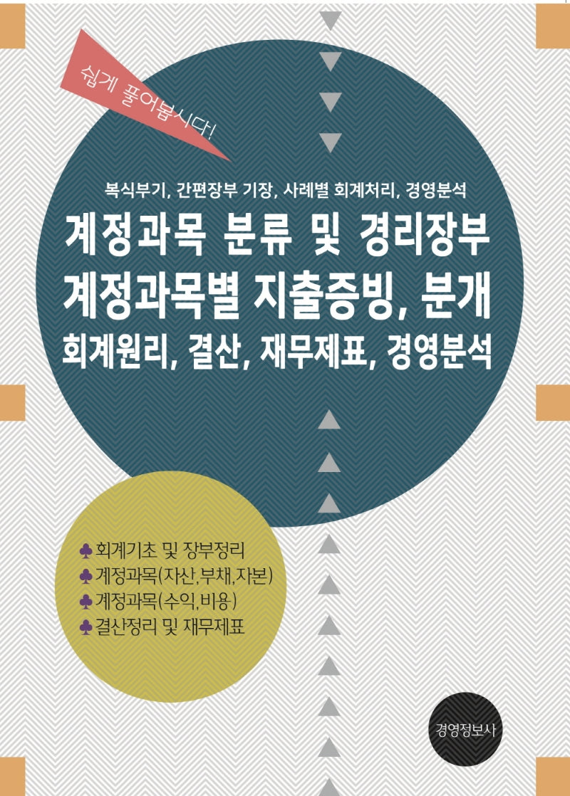 계정과목 분류 및 경리장부, 계정과목별 지출증빙 분개, 회계원리, 결산, 재무제표, 경영분석