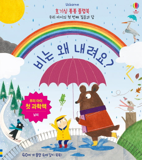 비는 왜 내려요?(Usborne)(호기심 퐁퐁 플랩북)