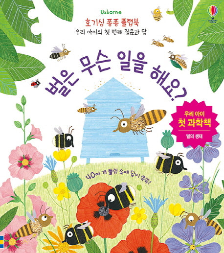 벌은 무슨 일을 해요?(Usborne)(호기심 퐁퐁 플랩북)(플랩북)