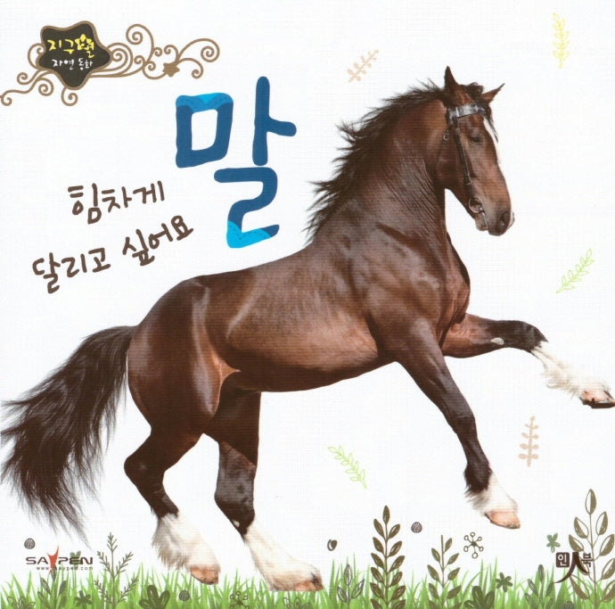 힘차게 달리고 싶어요 말(지구별 자연동화)(보드북)