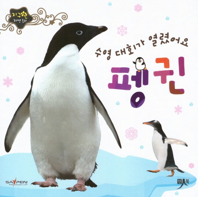 수영 대회가 열렸어요 펭귄(지구별 자연동화)(보드북)