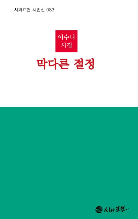 막다른 절정(시와표현 시인선 83)