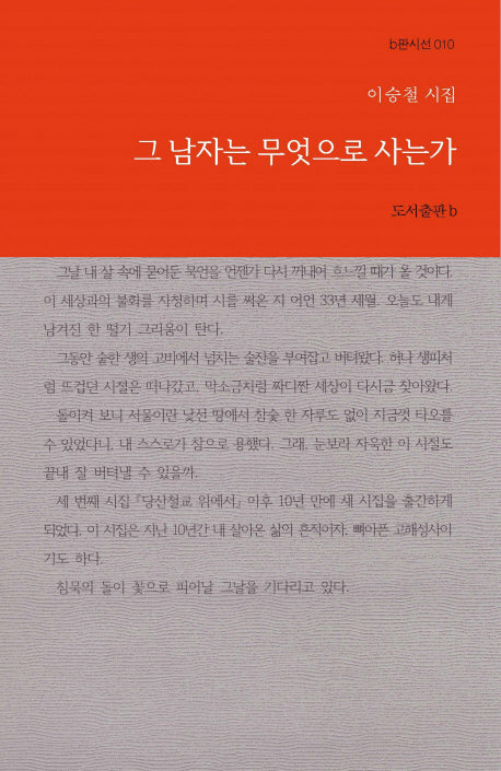 그 남자는 무엇으로 사는가(b판시선 10)
