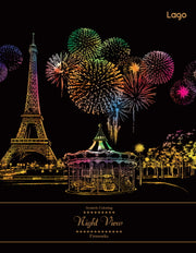 스크래치 컬러링 나이트뷰 파이어웍스(Scratch Coloring Night View Fireworks)