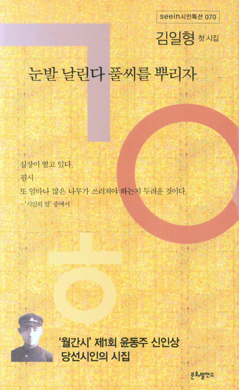 눈발 날린다 풀씨를 뿌리자