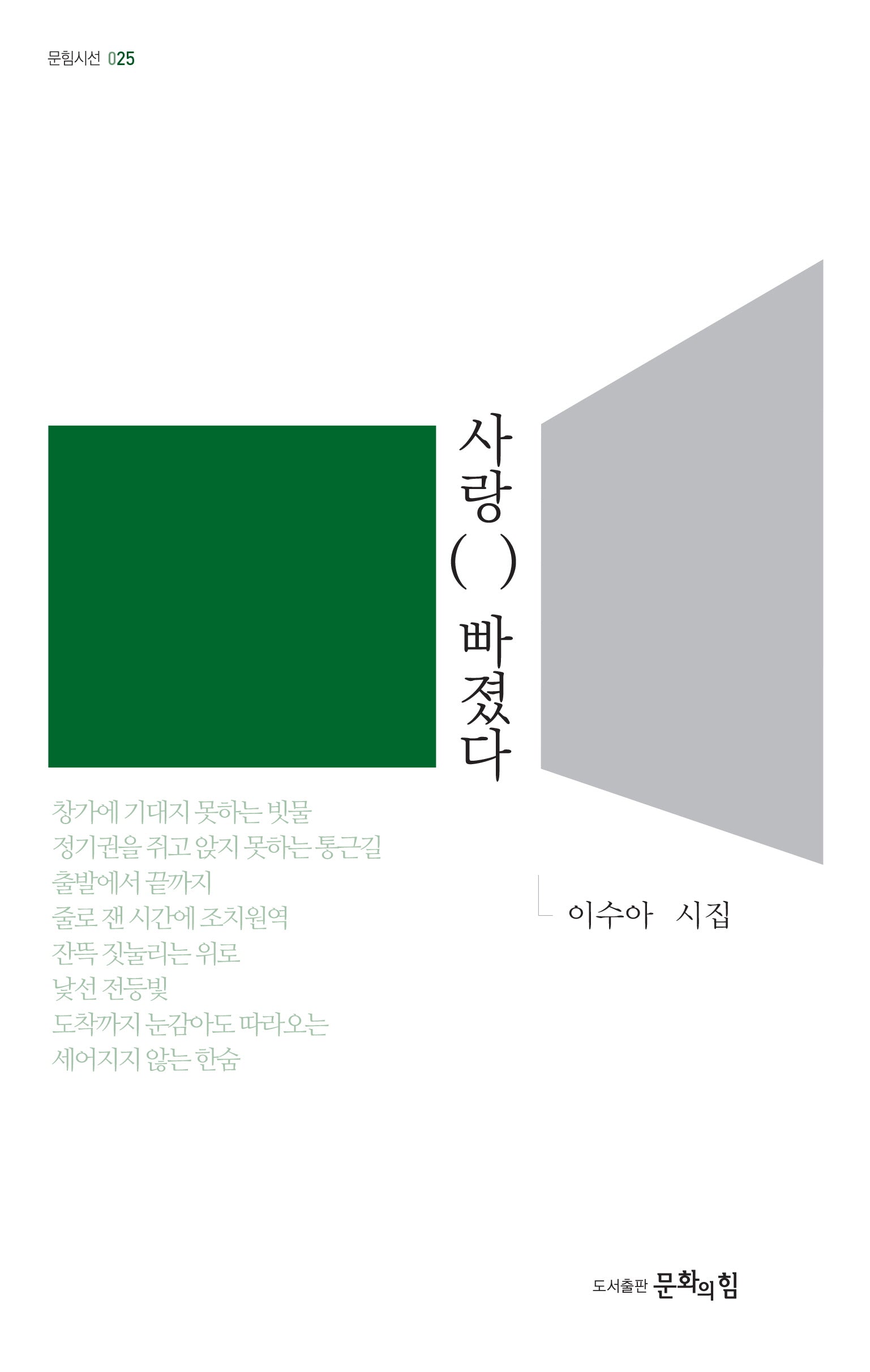사랑(  ) 빠졌다(문힘시선 25)