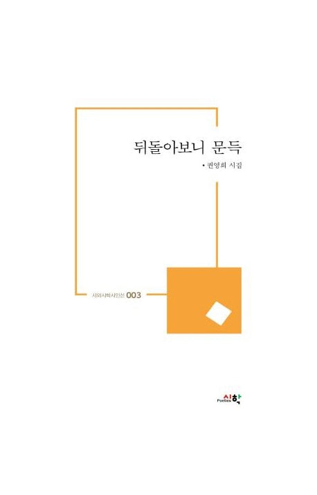 뒤돌아보니 문득(시와시학시인선 3)