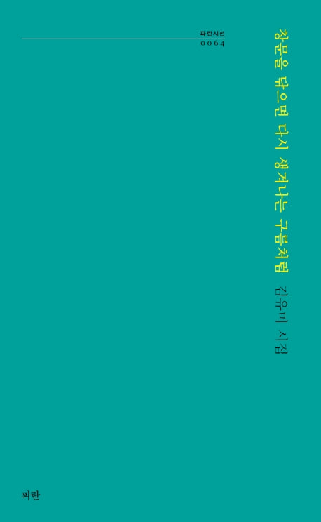 창문을 닦으면 다시 생겨나는 구름처럼(파란시선 64)