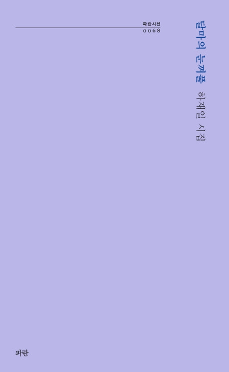 달마의 눈꺼풀(파란시선 68)