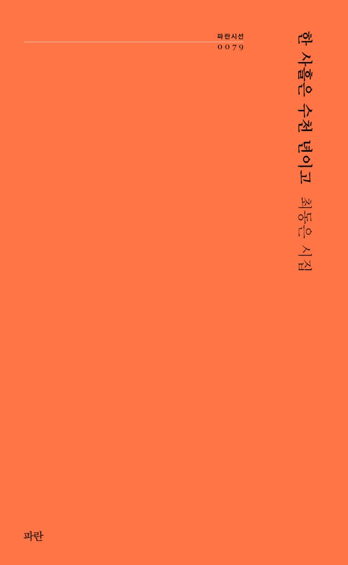 한 사흘은 수천 년이고(파란시선 79)