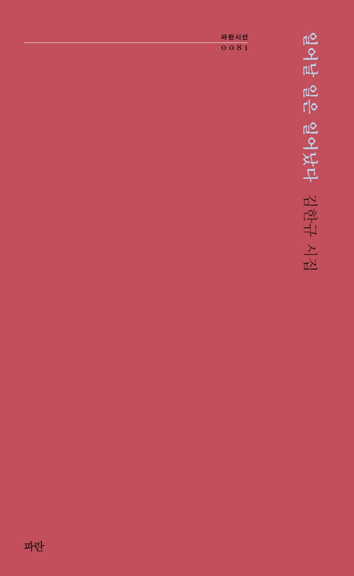 일어날 일은 일어났다(파란시선 81)