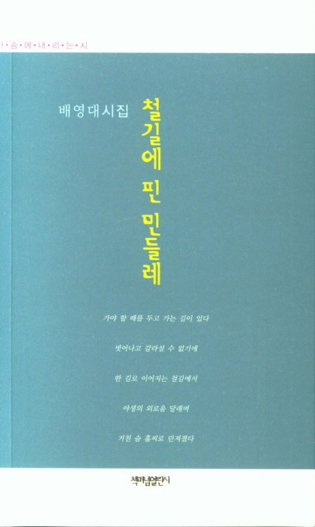 철길에 핀 민들레(가슴에 내리는 시)