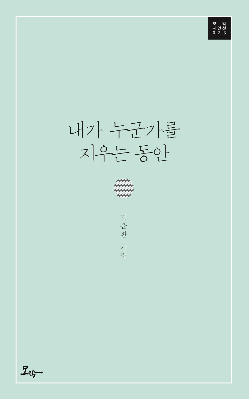 내가 누군가를 지우는 동안(모악 시인선 23)