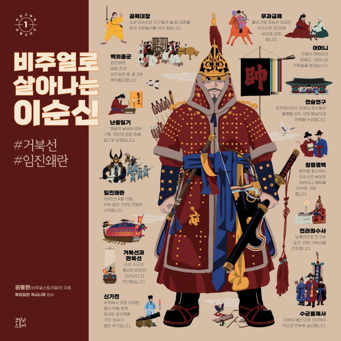 비주얼로 살아나는 이순신(인포그래픽 인물시리즈 1)