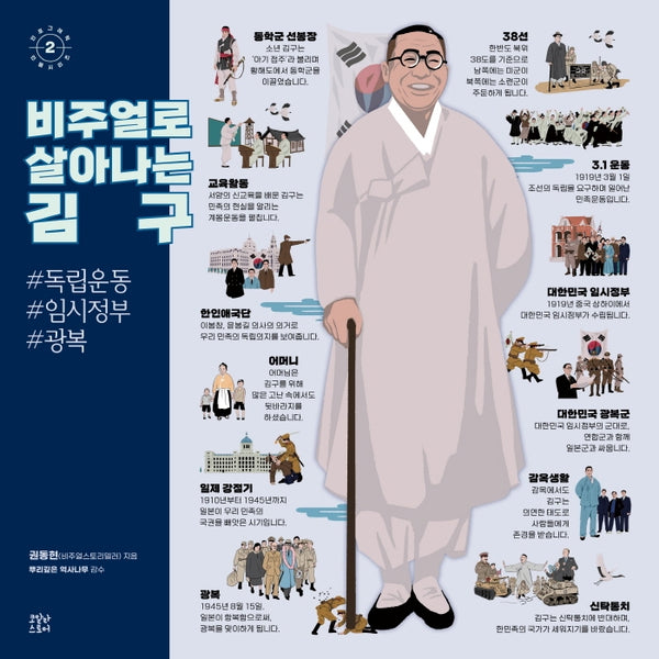 비주얼로 살아나는 김구(인포그래픽 인물시리즈 2)