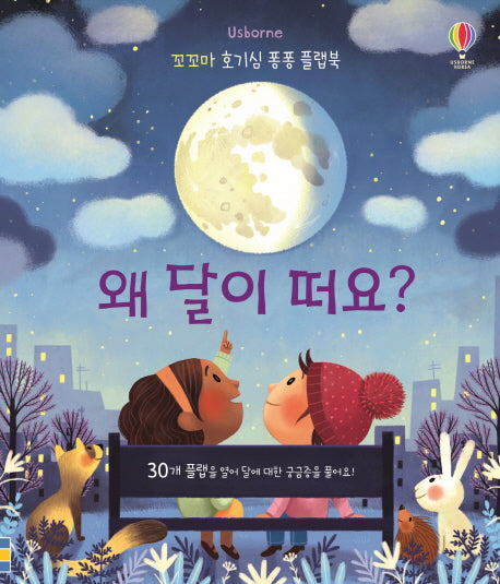 왜 달이 떠요?(Usborne)(꼬꼬마 호기심 퐁퐁 플랩북)