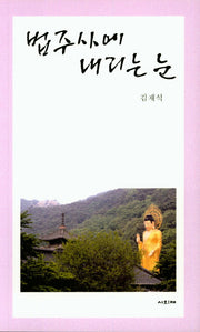 법주사에 내리는 눈