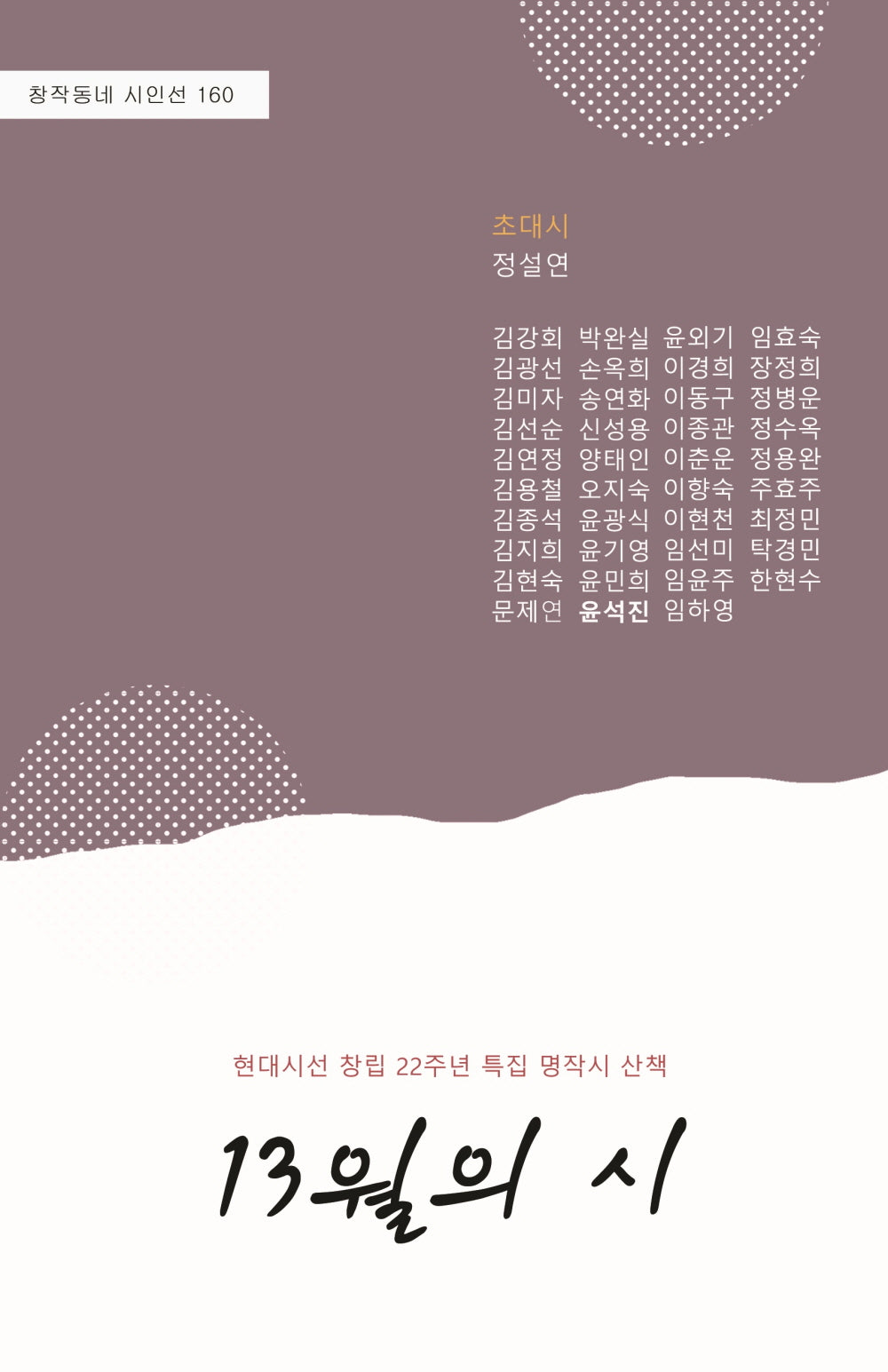 13월의 시(창작동네 시인선 160)