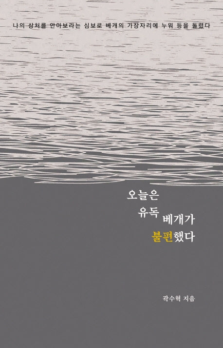 오늘은 유독 베개가 불편했다