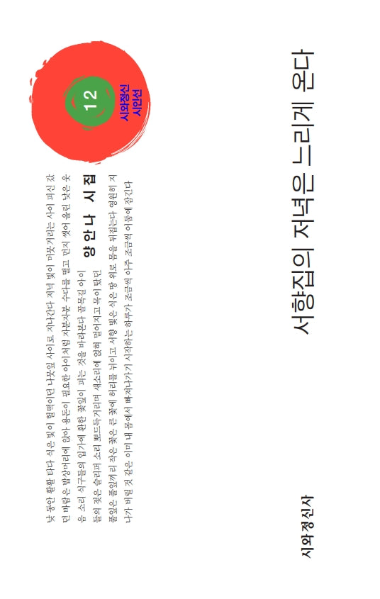 서향집의 저녁은 느리게 온다(시와정신해외시인선 12)