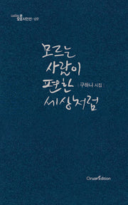 모르는 사람이 편한 세상처럼(오름시인선 69)