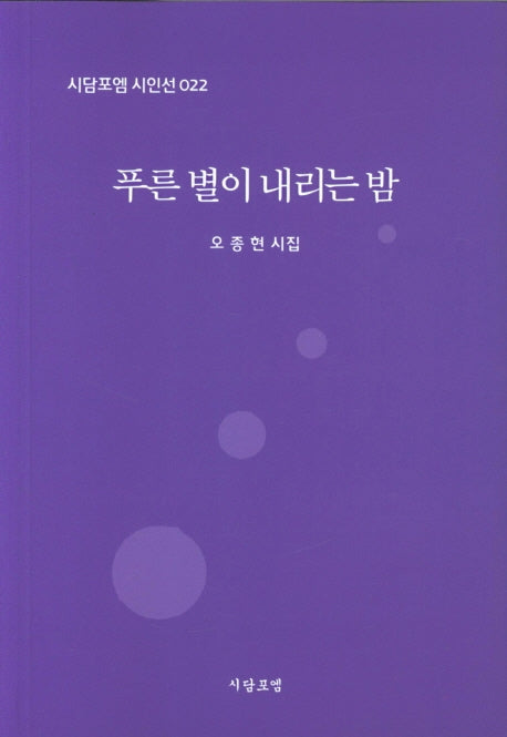 푸른 별이 내리는 밤(시담포엠 시인선 22)