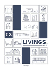 리빙즈, 디테일(Livings, Detail) 3(양장본 Hardcover)