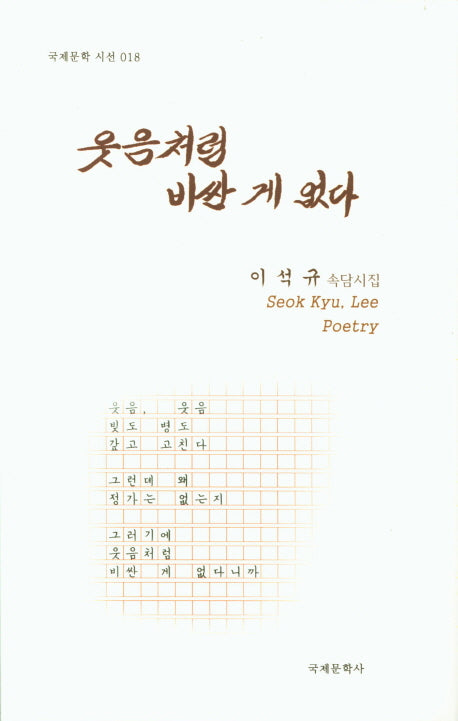 웃음처럼 비싼 게 없다(국제문학 시선 18)