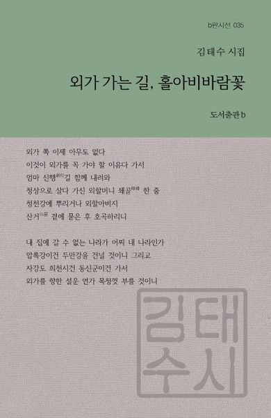 외가 가는 길, 홀아비바람꽃(b판시선 35)