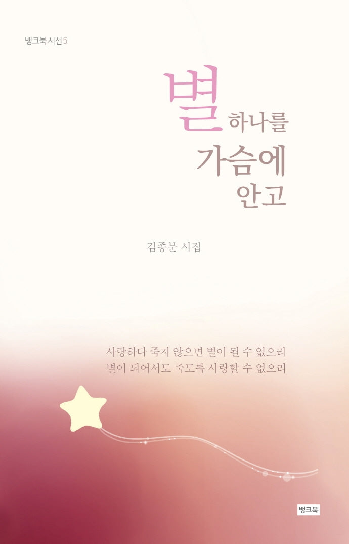별 하나를 가슴에 안고(뱅크북시선 5)