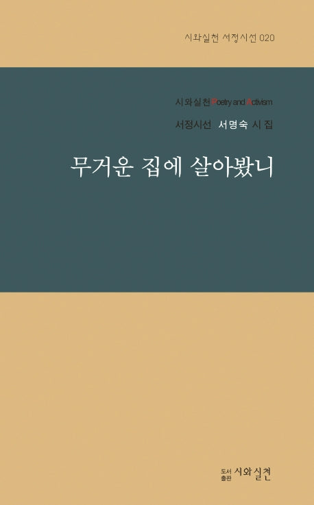 무거운 집에 살아봤니(시와실천 서정시선 20)