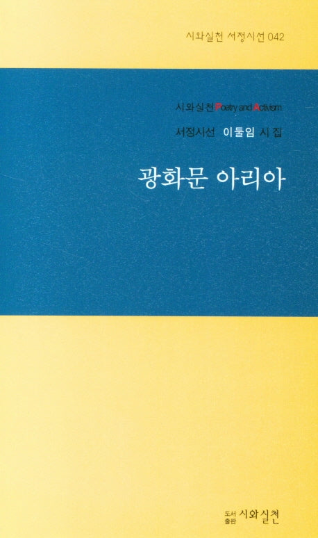 광화문 아리아(시와실천 서정시선 42)