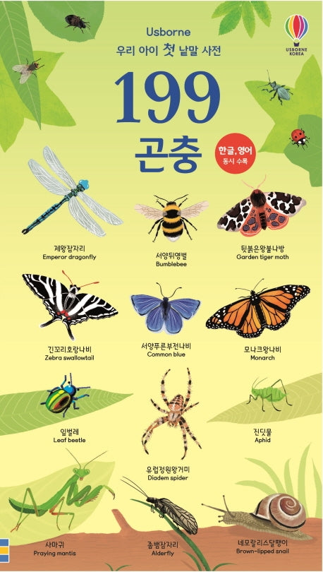 199 곤충(Usborne)(우리 아이 첫 낱말 사전)(양장본 Hardcover)