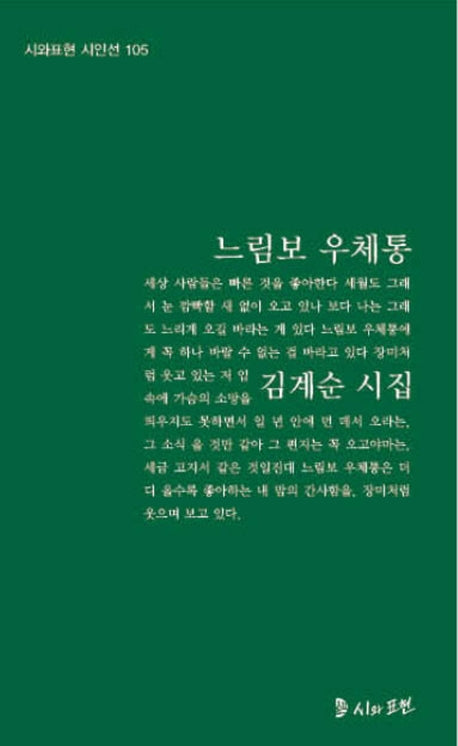 느림보 우체통(시와표현 시인선 105)(양장본 Hardcover)