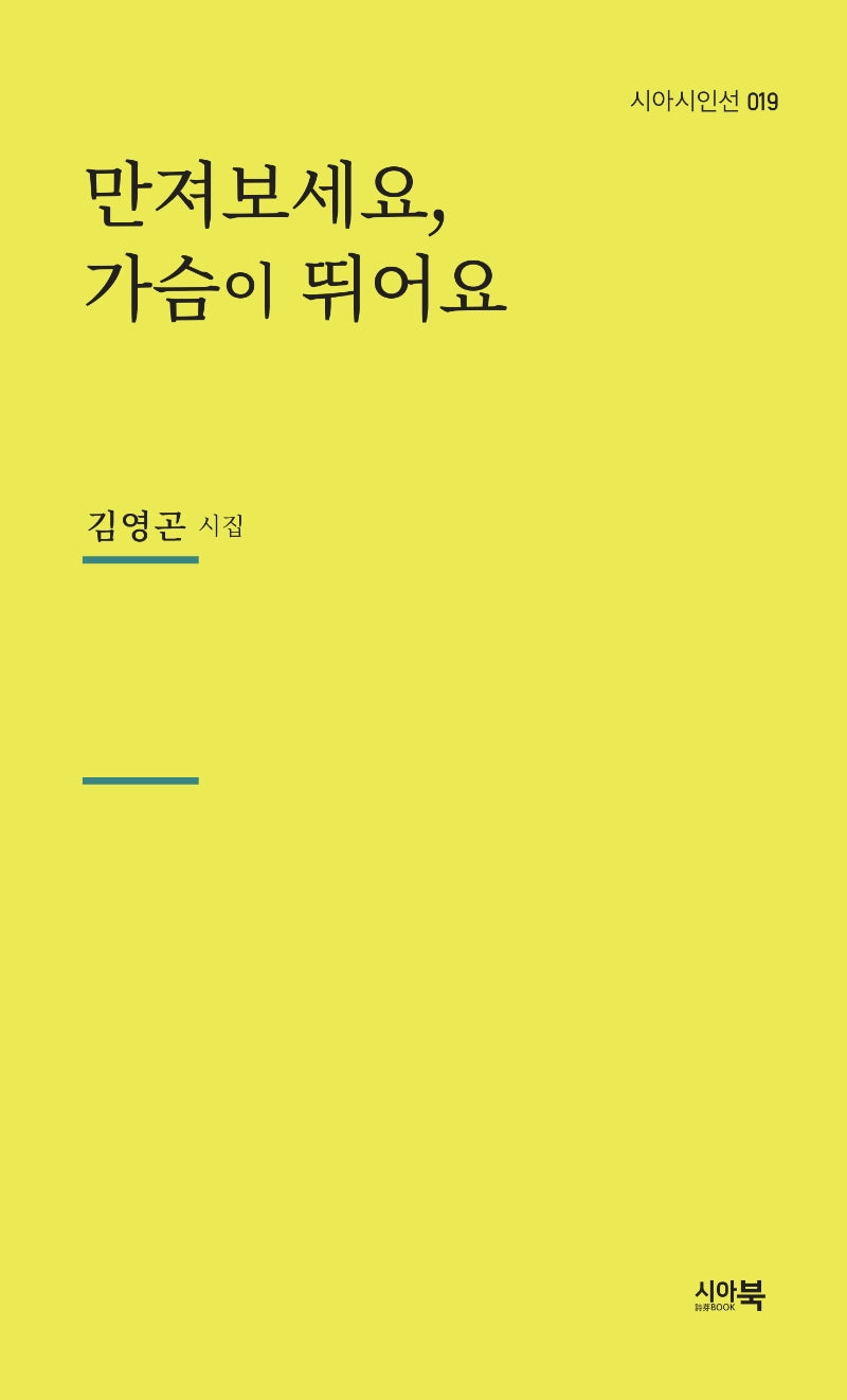 만져보세요, 가슴이 뛰어요(시아시인선 19)